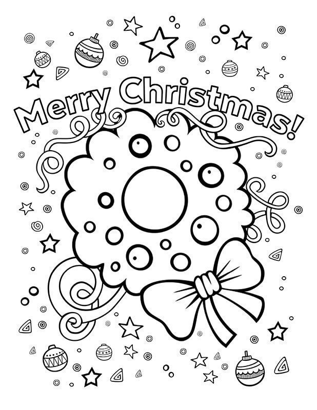 Christmas & New Year Coloring Pages